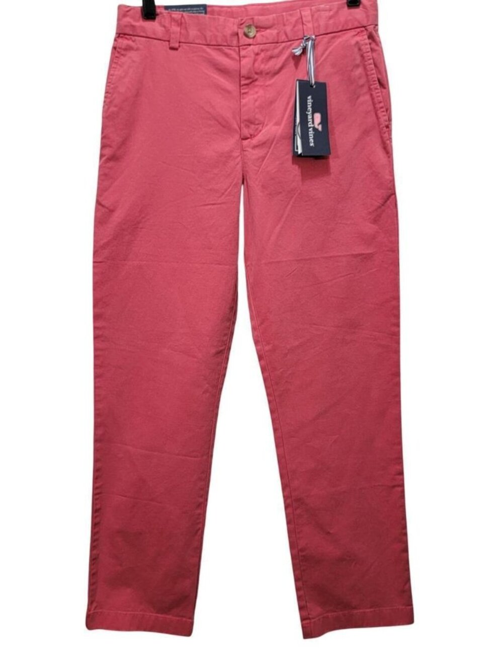 Vineyard Vines Boys Pink Breaker Pants Chinos Red Sailor Size 18 NWT
